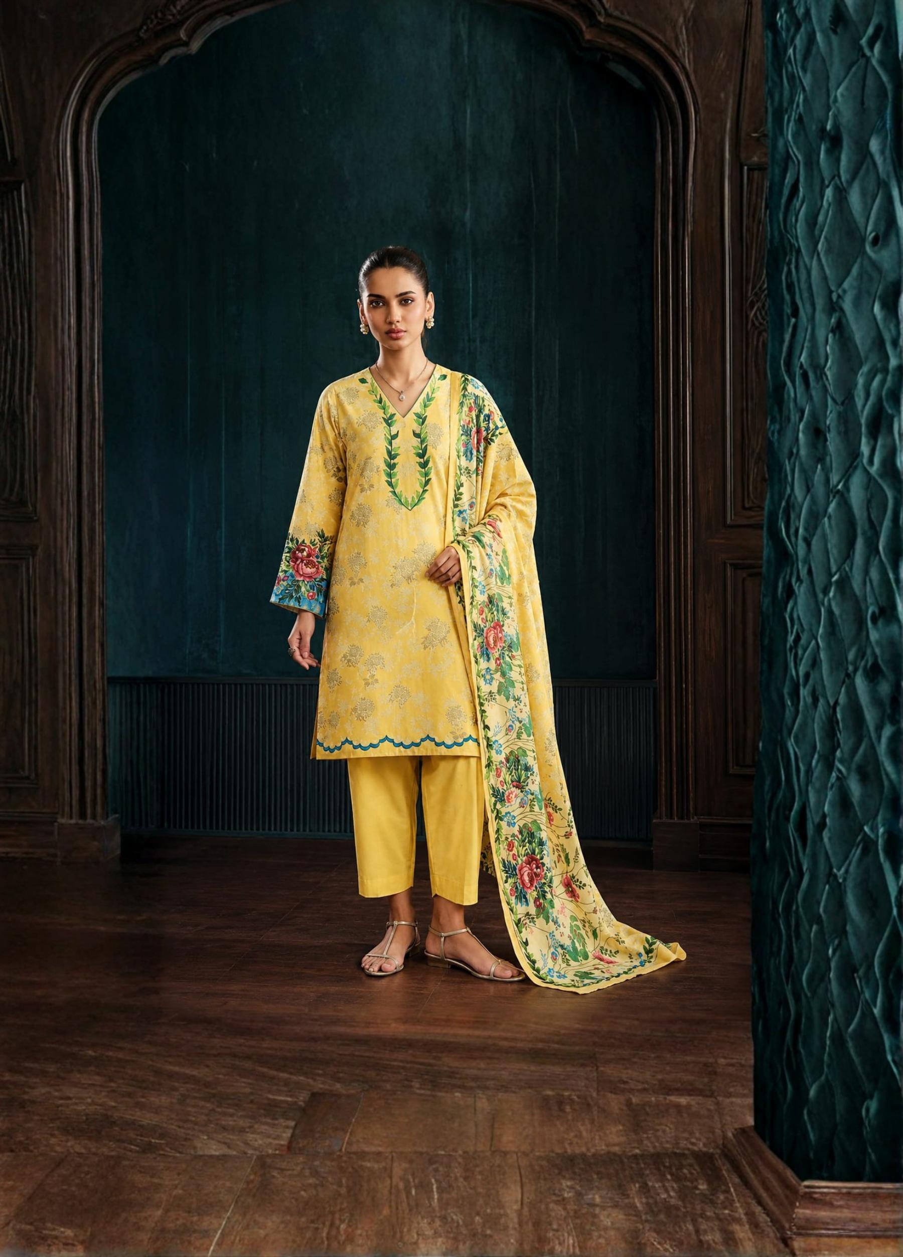 Sapphire Inter Summer Collection – Unstitched Lawn 3PC | Article 01