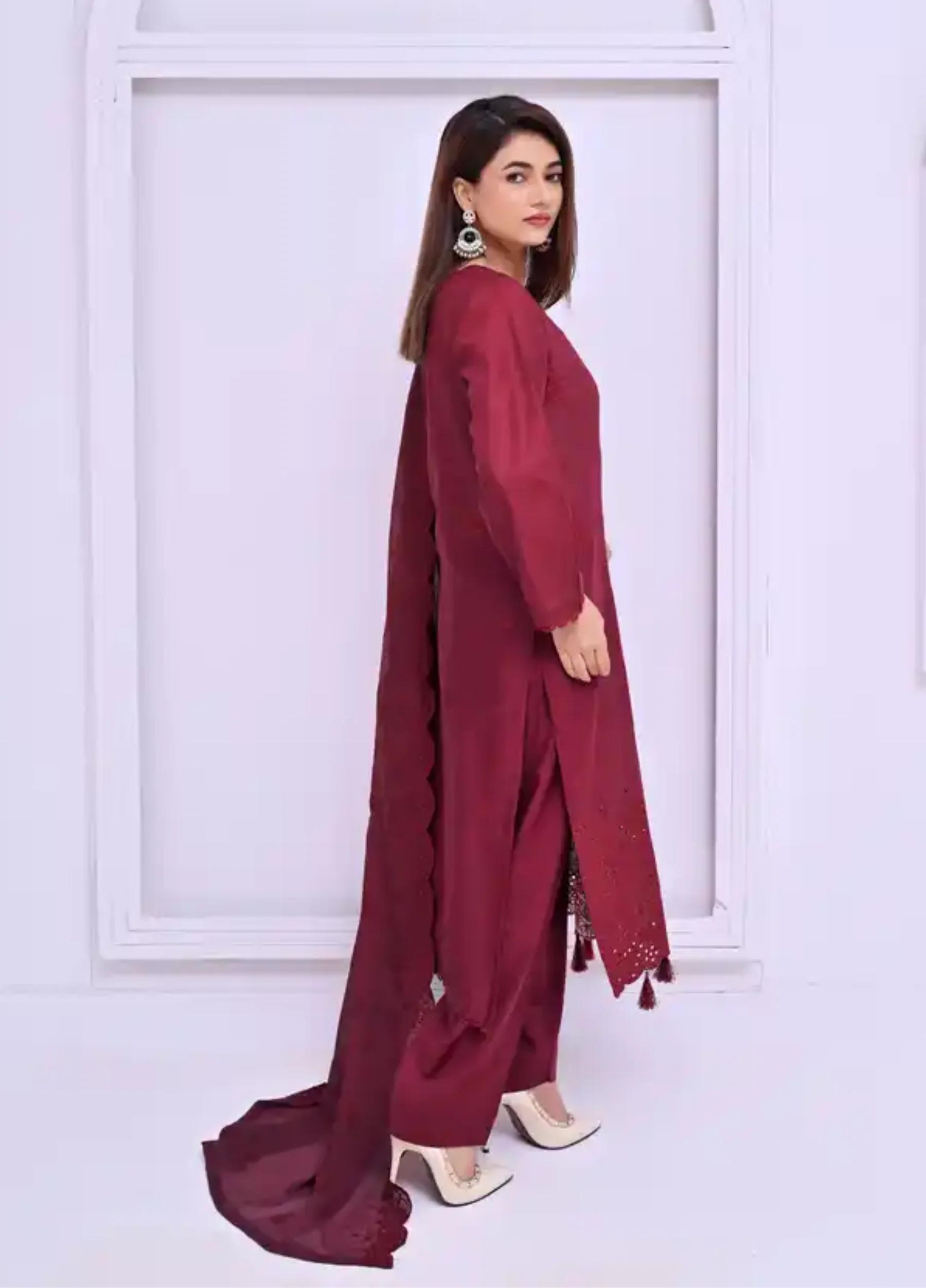 Janan by I.A Apparel Embroidered 3 PC Suit – Summer Collection Article 03 - alternate view