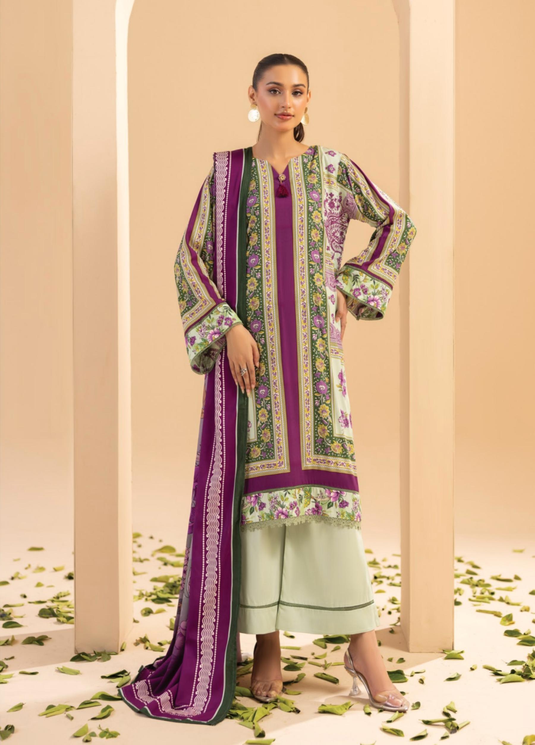 Fatima Maryam by Motifz Unstitched Linen Print 3 Piece Suits Volume:01 Design:08