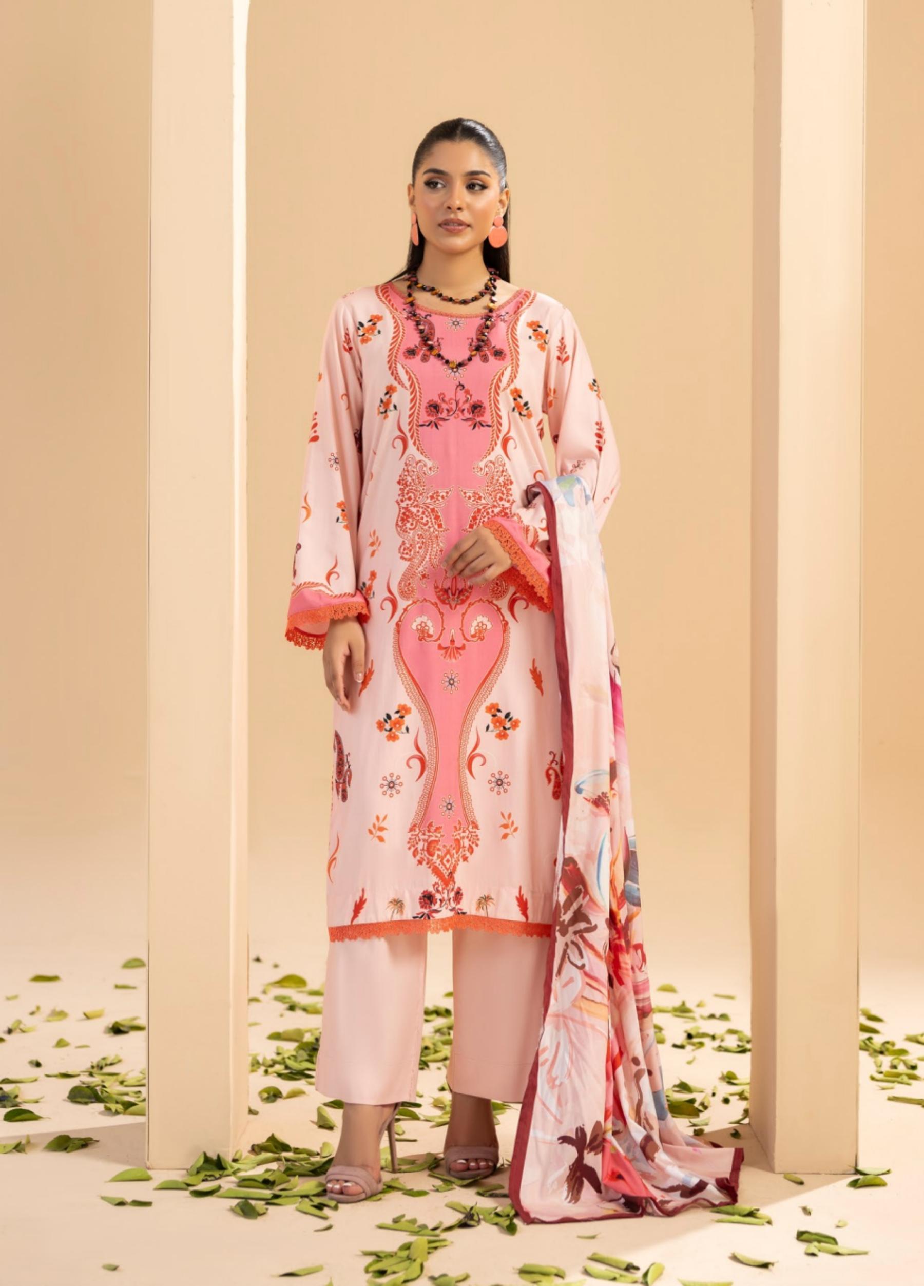 Fatima Maryam by Motifz Unstitched Linen Print 3 Piece Suits Volume:01 Design:08